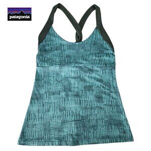 PATAGONIA Women's Printed Built-In Bra Tank Top small